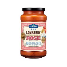 샘표 폰타나 롬바르디아 생크림 갈릭 로제 파스타소스, 600g, 21개