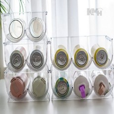 텀블러 정리함 음료수보관대 냉장고정리함 음료보관대, 2구