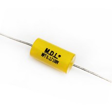 M.D.L. 聚丙烯薄膜電容器 適用於高音喇叭與分音器, 0.10uF100V 7mm*13mm