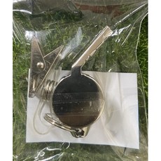 雷鳥口哨 鐵哨附夾/彩哨附夾/彩哨附繩 - 安全口哨 登山/旅遊/急救必備, 鐵哨附夾, 1個