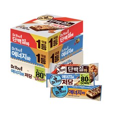 닥터유 에너지바 40g 15개+에너지바저당 50g 12개+단백질바 50g 12개 (총 39개), 12개