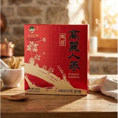 한국고려인삼 건삼 백삼 곡삼 4년근 1등 20편, 4개, 300g