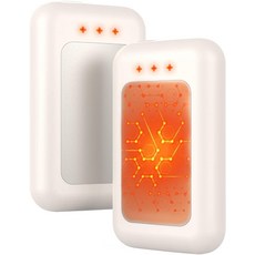 전기 핸드 워머 충전식 1팩 충전식 핸드 워머 16시간 휴대용 핸드 워머 야외 캠핑 사냥 골프 액세서리 여성 및 남성용 선물, Ivory 2 Pack