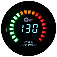 DRAGON GAUGE 2인치 52mm 부스트/수온/오일 압력/타코미터/볼트/공기 연료 비율/EGT/진공 게이지 미터 디지, 09 Exhaust Gas Temp