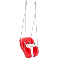 2in 스너그 앤 시큐어 스윙 흰색 막대가 있는 빨간색 생후 9개월에서 4세, Red