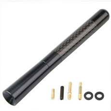 3.5cm/8cm/12cm 자동차 호환 숏 라디오 안테나 검은 지붕 공중 FM/AM 금속 수신, Black 12cm