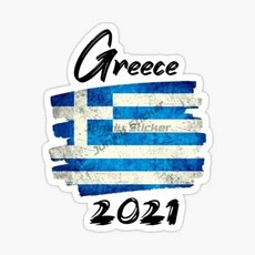 아테네 그리스 국기 엠블럼 스티커 벽 룸 트럭 캠핑카 노트북 자동차 창 오프로드 데칼, 1. Greece, D. 15cm