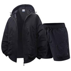 涼夏冰絲涼感防曬衣褲套裝 戶外運動速乾透氣輕薄套裝