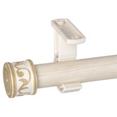 모던뷰 커튼봉 25mm 모던 거실 창문 길이조절 커텐봉 세트, [아이보리골드]