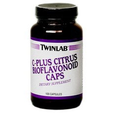 TWINLAB C-Plus柑橘生物類黃酮膠囊膠囊, 100顆, 1罐