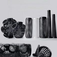 어망 뱀장어 미꾸라지 낚시 통발 플라스틱 바구니 케이지 블랙 표준 혼 5개, 미끼 공 10개