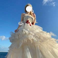 超僊晚禮服 2025新款 法式復古高級感蓬蓬裙 生日宴會成人禮在逃公主