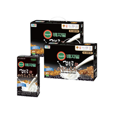 검은콩과 아몬드호두 두유 48팩, 190ml, 2개