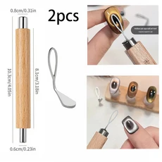  3-in-1 더블 원형 홀 캣아이 마그넷 스틱 3D 블랙 홀로우 대각선 효과 캣아이 마그네틱 펜 DIY 살롱 매니, 04 TB125-2