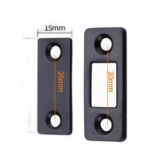 셀링랩 자석도어캐치, 1세트, 블랙