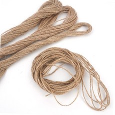 천연 황마끈 다용도 마끈 공예용 포장용 인테리어 노끈 공예끈 포장끈 인테리어소품, 10m