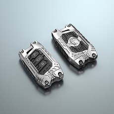 大眾途觀L寶來2024途嶽探嶽車鑰匙殼 全包保護鑰匙套扣, 1個, A款珍珠銀,獨立PE袋包裝