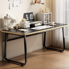 투에스리빙2S LIVING 다용도 책상 게이밍 컴퓨터 책상, 블랙