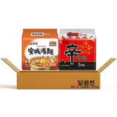 농심 안성탕면 125g + 신라면 120g 5개 세트, 1세트