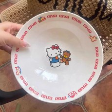 귀여운 키티 라멘 라면 그릇 면기, 1개