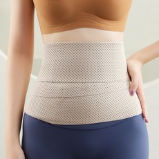 DFMEI 收腹帶高彈魔術貼透氣薄款纏繞帶收小肚子塑形產後束腹帶女