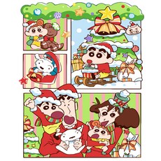 톰앤토미e DIY 유화 추억의 애니메이션 짱구 모음 40*50 사이즈, 짱구의 크리스마스, 1개