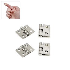 아이베란다 신주 미니경첩 소품 장식 힌지 철물 8x10, 4개, 실버