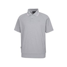 6층_와이드앵글_WMM24251MK_남성 CO RE:COTTON 블루종 폴로 티셔츠 M (멜란지그레이)