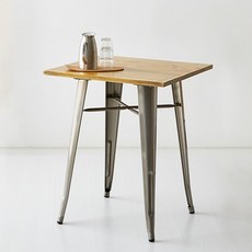 마켓비 600 원목상판 빈티지테이블 T1101-60W 당일발송 15447, 블랙