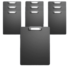 원오피스 컬러 PS 클립보드 A4, 10개입, 블랙