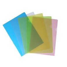 린디나 A4 반투명 클리어 L홀더(10개입), 1개, 옐로우