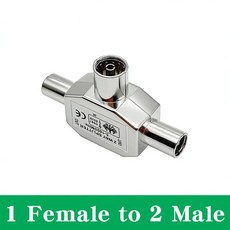 방향 분배기 케이블 안테나 신호 커넥터, 1. 1F to 2M