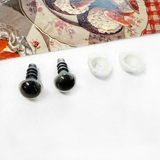 뉴 크리스탈 인형눈 부엉이눈 고양이눈, 화이트 10mm, 10개