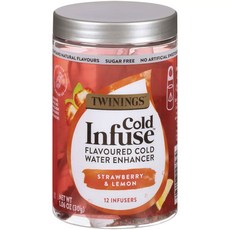 TWININGS 唐寧茶 草莓檸檬茶包 12入, 1個, 30克