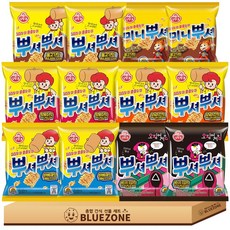 [블루존] 오뚜기 뿌셔뿌셔 세트 양념치킨맛2 떡볶이맛2 불고기맛2 바베큐맛2 버터구이오징어맛2 미니뿌셔 불고기맛2, 1박스, 혼합