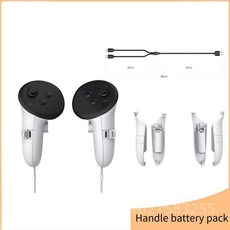 ABAC-Meta Quest 3 VR 헬멧 충전 스테이션 핸들 접촉 시트 충전(LED 라이트 바 베이스 포함)