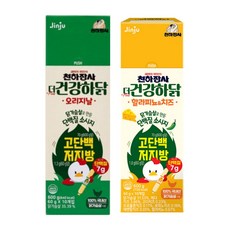 진주햄 천하장사 더 건강하닭 오리지날맛 할라피뇨앤치즈맛 2종 1세트 단백질 닭가슴살, 600g