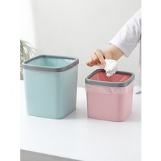 분리수거 쓰레기통 재활용품 분리배출 사무실용 미니 휴지통, 10. 라이트핑크 스몰