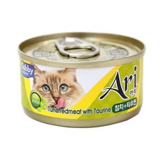 테비토퍼 고양이 아리캔 참치, 참치 + 타우린, 80g, 48개