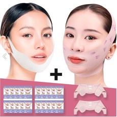 로로비 작은얼굴 리프팅 패키지 (하이드로겔 턱 V라인20팩+안면거상 리프팅 밴드 2팩), 3개, 22개입