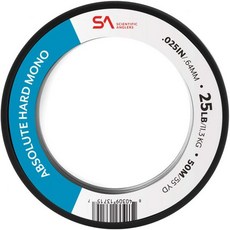 플라이낚시 낚시용품 과학 낚시꾼 절대 하드 모노 티펫 - 50m, 50m - 60lb