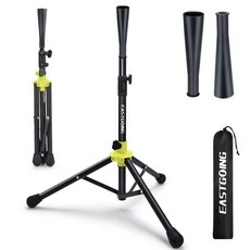 티볼대 트레이닝 삼각대 타겟 피칭 스윙 헤드 타석 공, 1개, 블랙 / 싱글홀 T자형