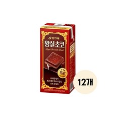 빙그레 왕실초코 우유 190ml 12팩, 12개