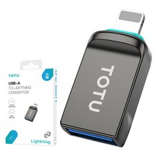 TOTU Lightning USB3.0 轉接頭 轉接器 讀卡器 OT-2系列 拓途, 鐵灰, 1個