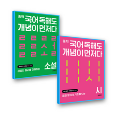 중학국어 독해도개념이먼저다 소설+시, 국어영역