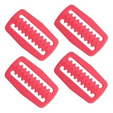 Scuba Choice 다이빙 플라스틱 웨이트 벨트 웨빙 키퍼 리테이너 4피스 세트 핑크, Scuba Choice 다이빙 플라스틱 웨이트 벨트 웨