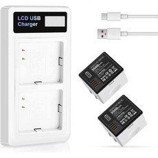 3500mAh 아르로 프로프로 2용 배터리 충전 스테이션 포함 업그레이드 고용량 교체용 카메라 A1 A1B A1C VMC4030 VM4230 VM4430 VM4530 VMA44, 3500mAh 아르로 프로프로 2용 배터리 충전 스테이