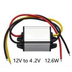 12V 5V 3.3V 3.7V 4.2V 6V 7.5V 9V 3A 전원 벅 공급 장치 컨버터 레귤레이터 모듈 전압 트럭 자동차 스텝 다운 어댑터, [04] 12V to 4.2V 3A
