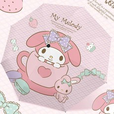 마이멜로디 자외선 차단 3단 자동우산(양산 겸용)r1d1+5nmX