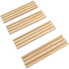 유안허 도미노 트레이 홀더 랙 - 멕시코 기차 럼미 치킨풋용 나무 타일 스탠드 다이모노스 보드 4종 세트